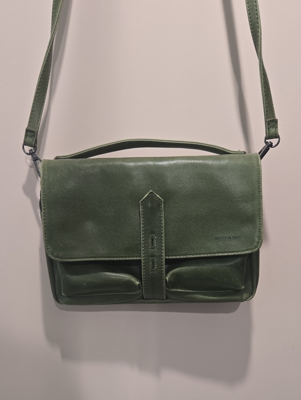 Matt & Nat Forest Green Vegan Leather Bag